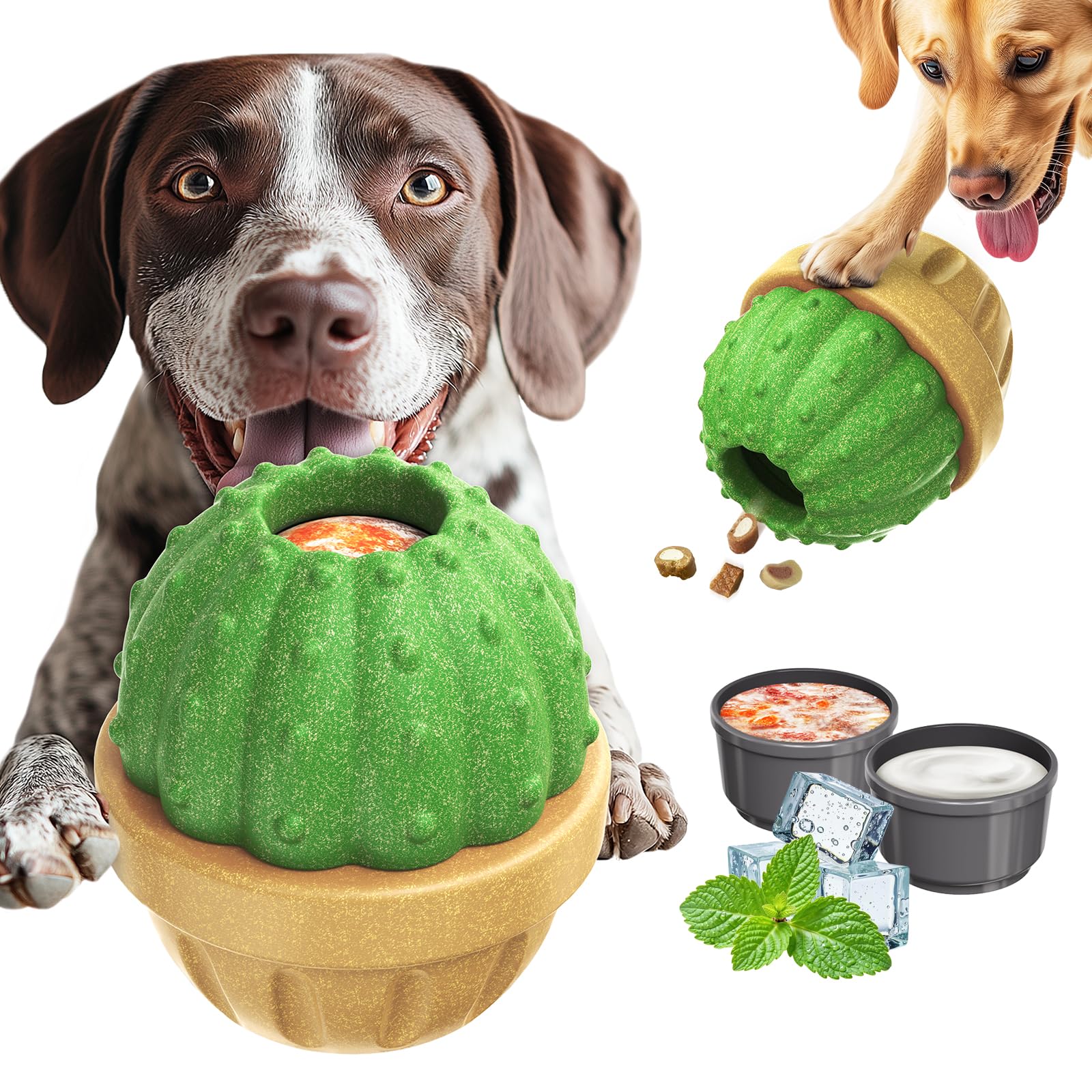 DSUMD interactive toy with frozen treat dispenser boosts mental engagement.