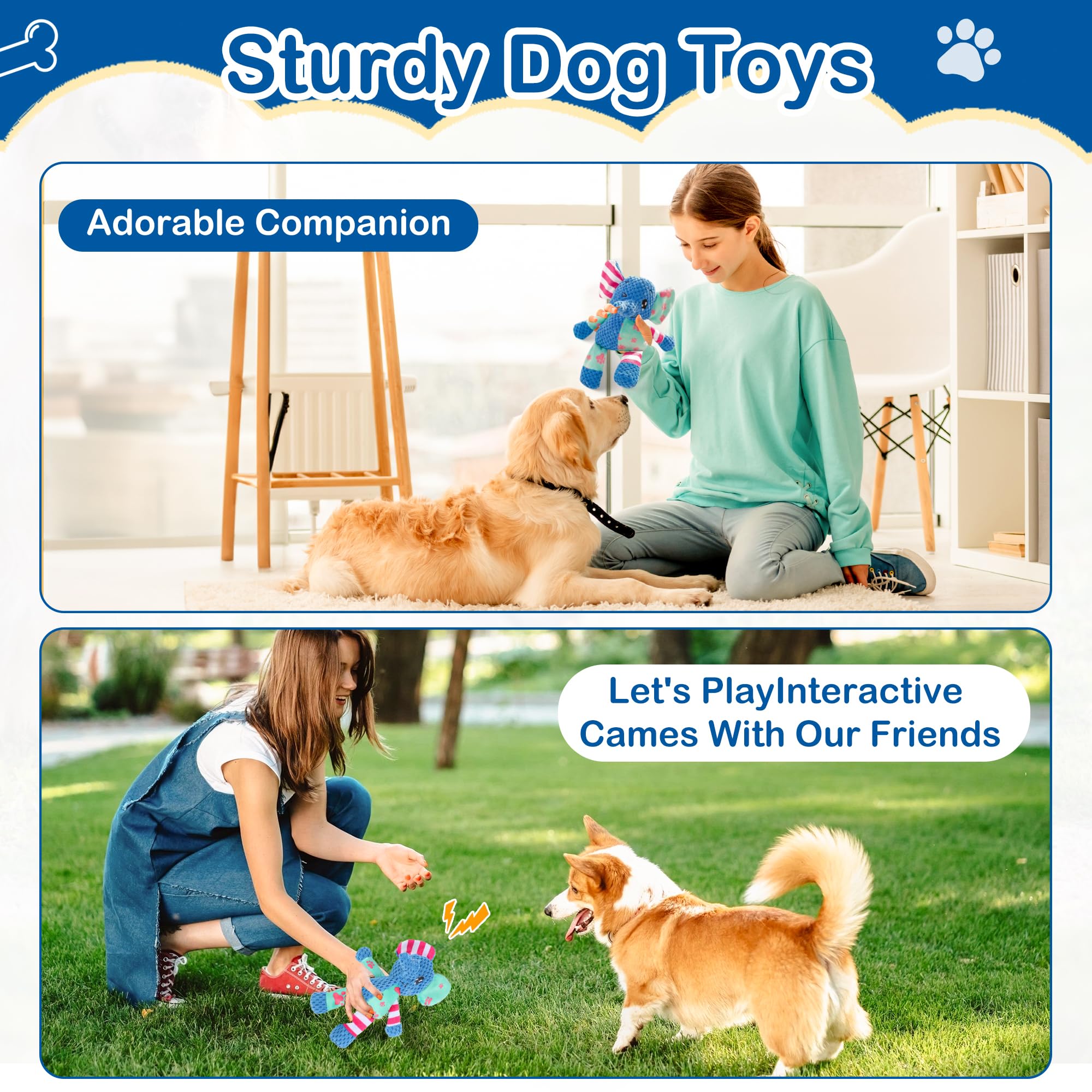 DSUMD puppy-teething-toy-durable-plush supports safe chewing during teething play.