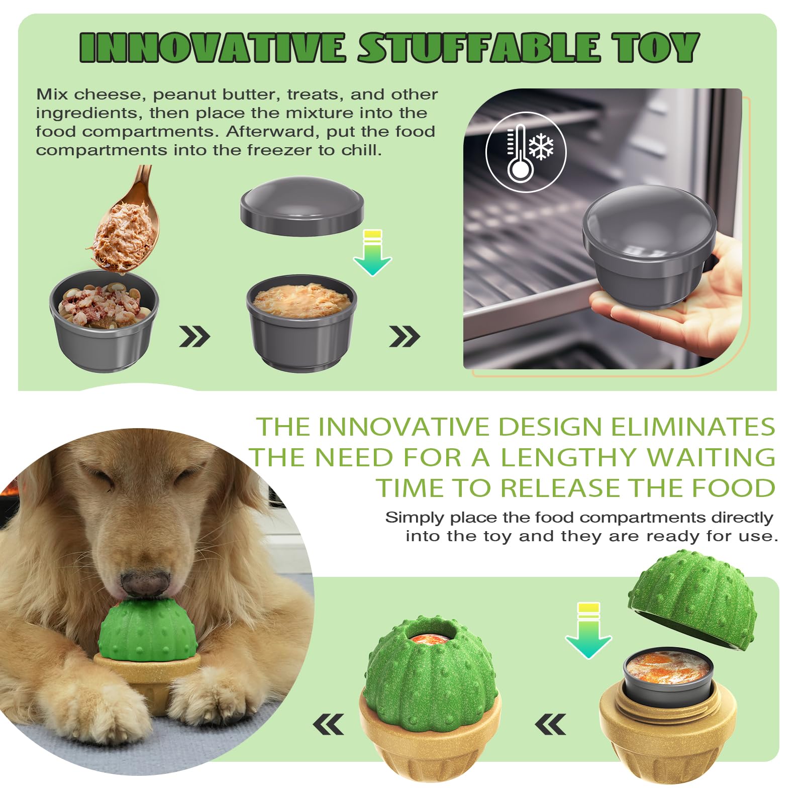 DSUMD textured surface aids dental cleaning during chewing sessions.