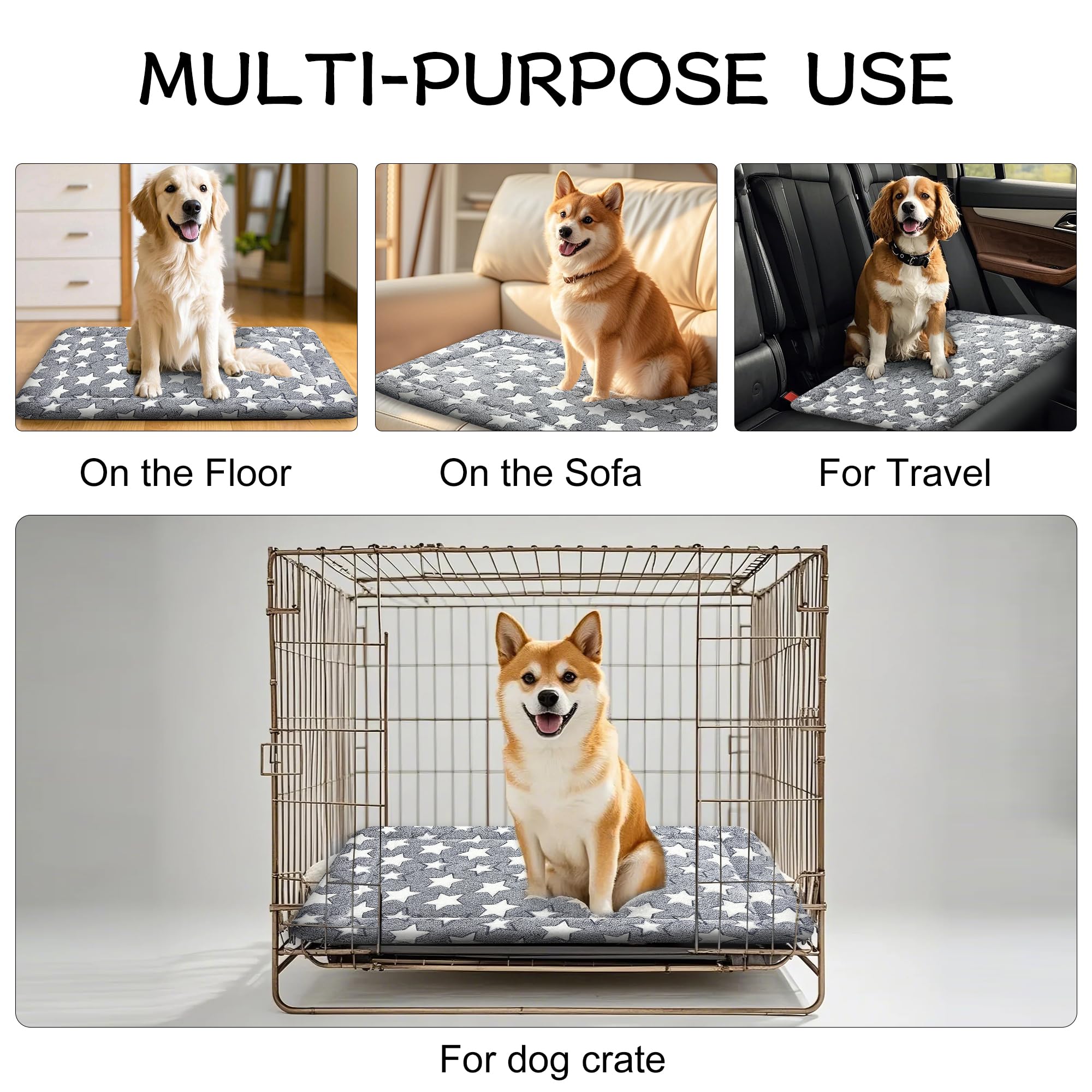 DTKIUSDKR dog bed mat portable for travels and road trips