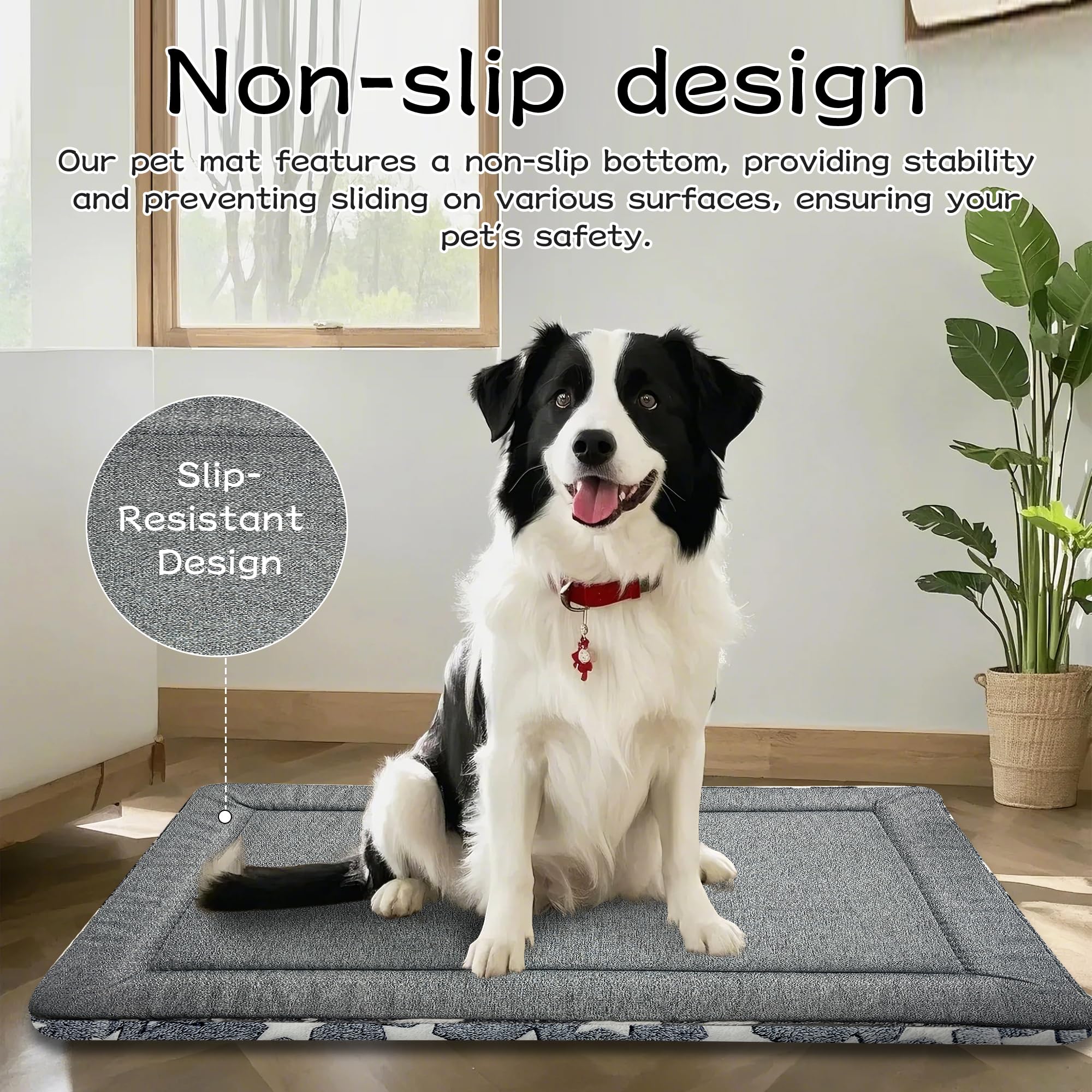DTKIUSDKR dog bed mat summer breathable side keeps pets cool.