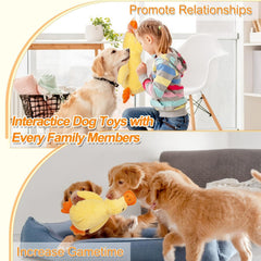 Duck Dog Toy as calming pillow provides comforting pressure during rest.