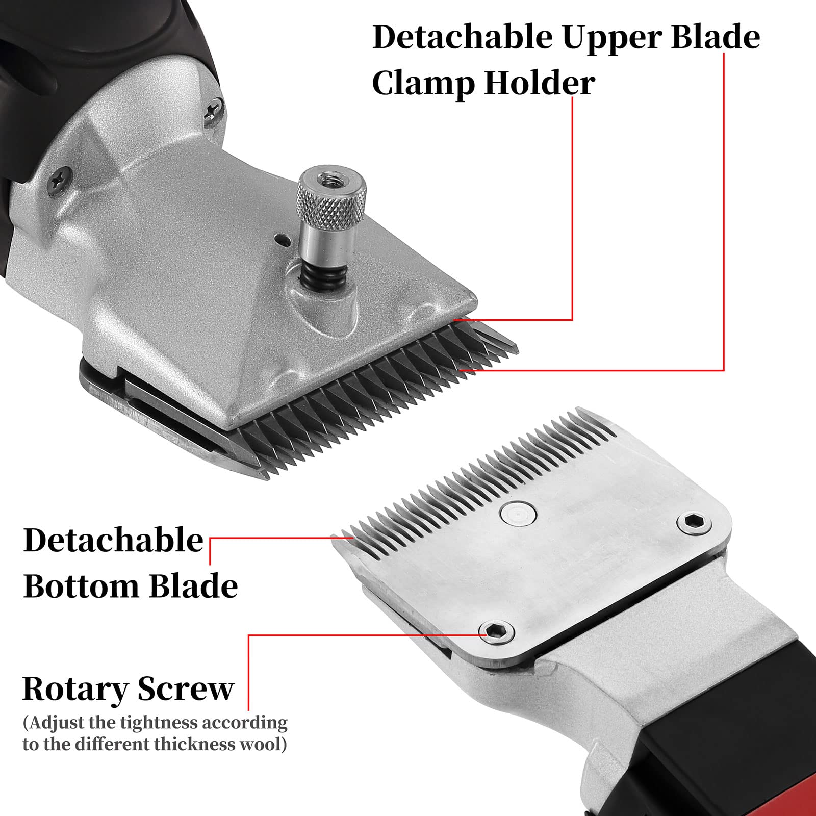 DUCKBOY heavy duty clippers six-speed control dial enables precise trimming