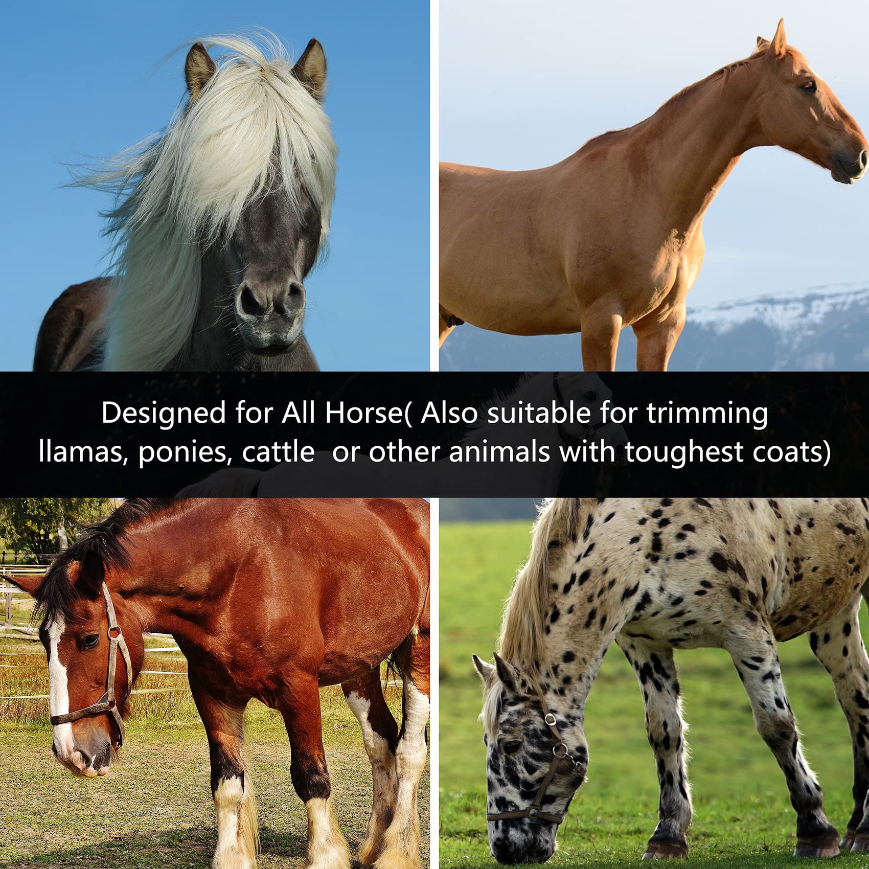DUCKBOY heavy duty clippers designed for horses, llamas, cattle with thick coats