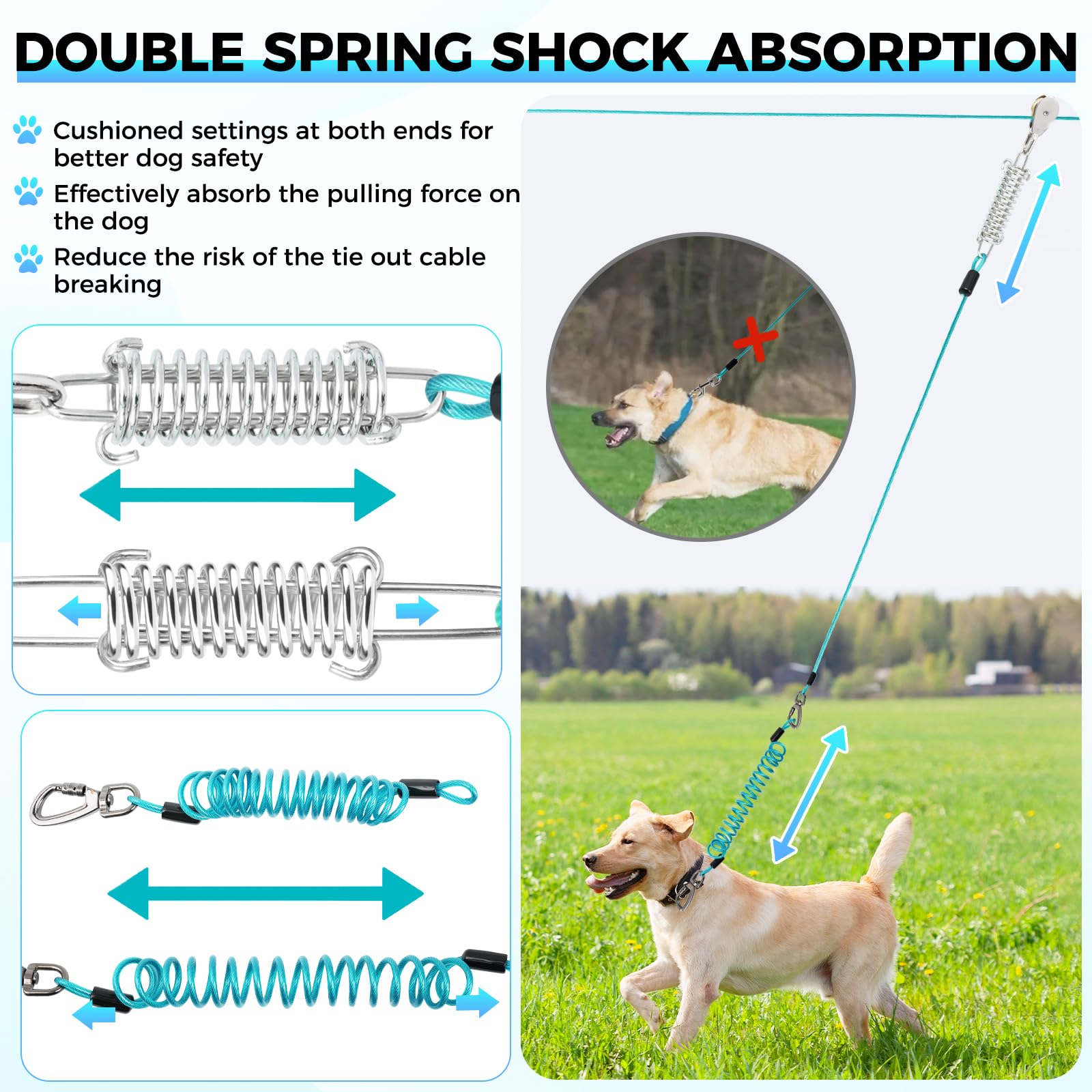 Duckygoo dog-runner tilt shot demonstrates shock-absorption system in action