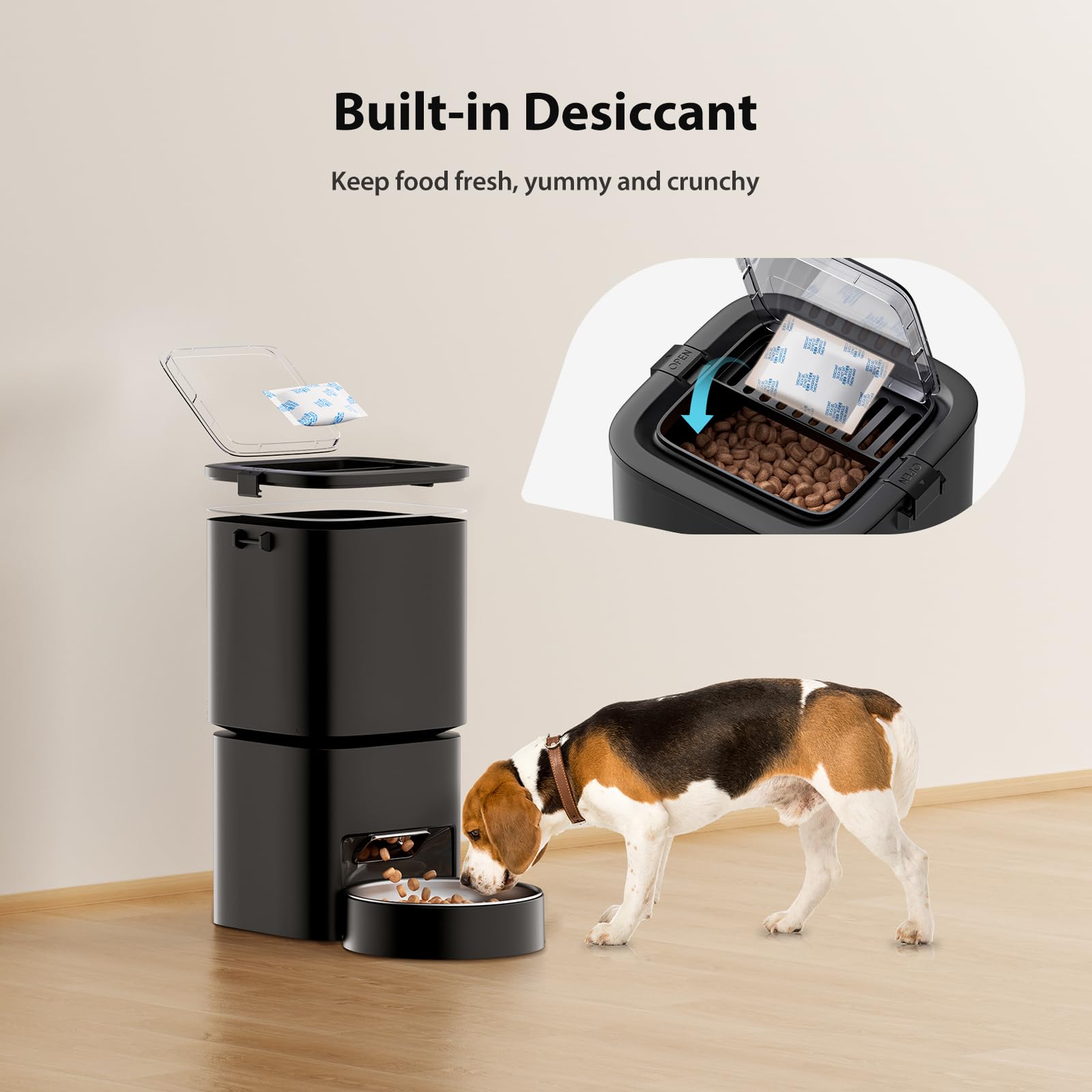 DUDUPET desiccant freshness bag preserves kibble crispness and freshness