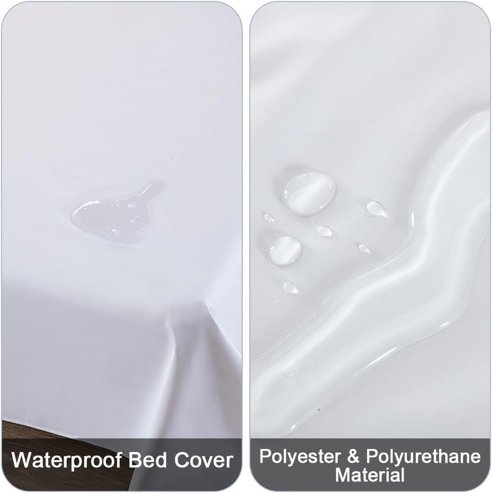 DUJUIKE pet hair resistant bed cover keeps bedding clean