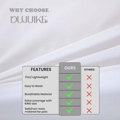 DUJUIKE super king bed cover fits 90x118 inches