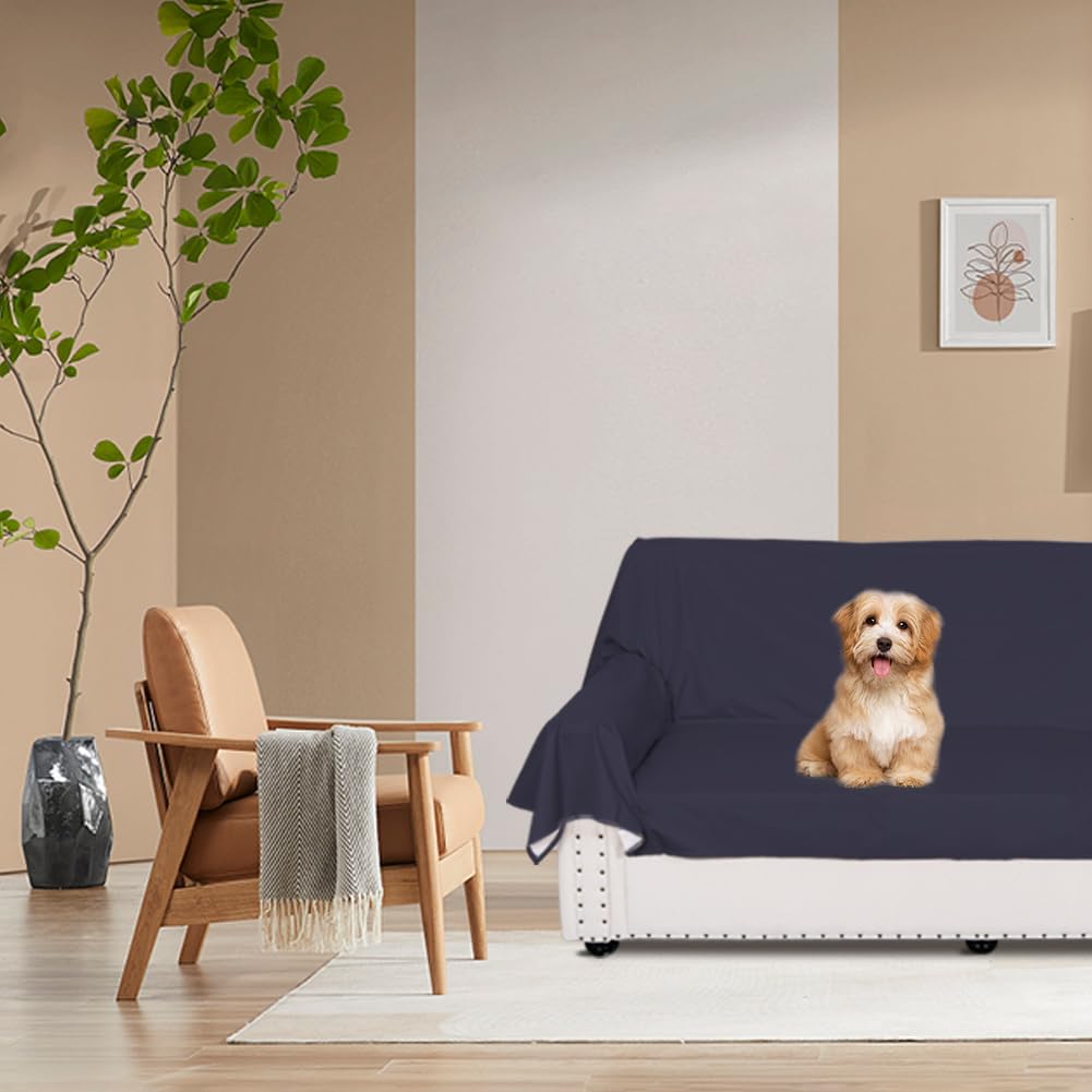DUJUIKE waterproof bed cover in living room setup showcases protective layer on sofa or bed.