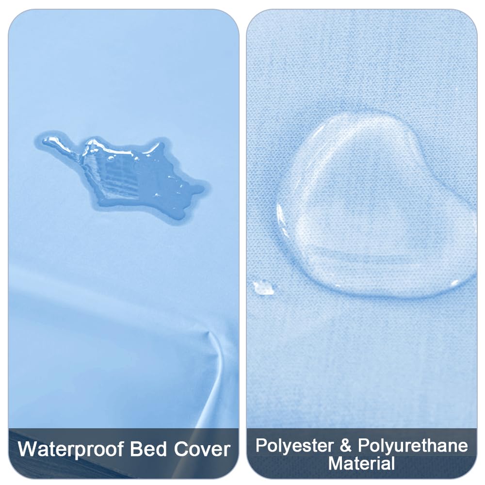 DUJUIKE bed cover closeup shows breathable material for comfort and protection