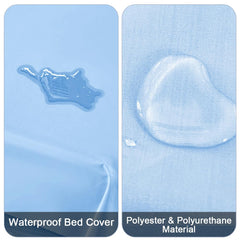 DUJUIKE bed cover closeup shows breathable material for comfort and protection