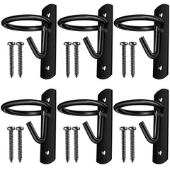 Dunzy six-pack bucket hooks for horses keep stalls organized and buckets secure.