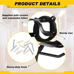 Dunzy bridle rack mounted in a stable demonstrates space-saving organization