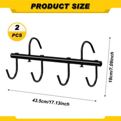 Dunzy horse bridle hangers keep bridles organized in the tack room.