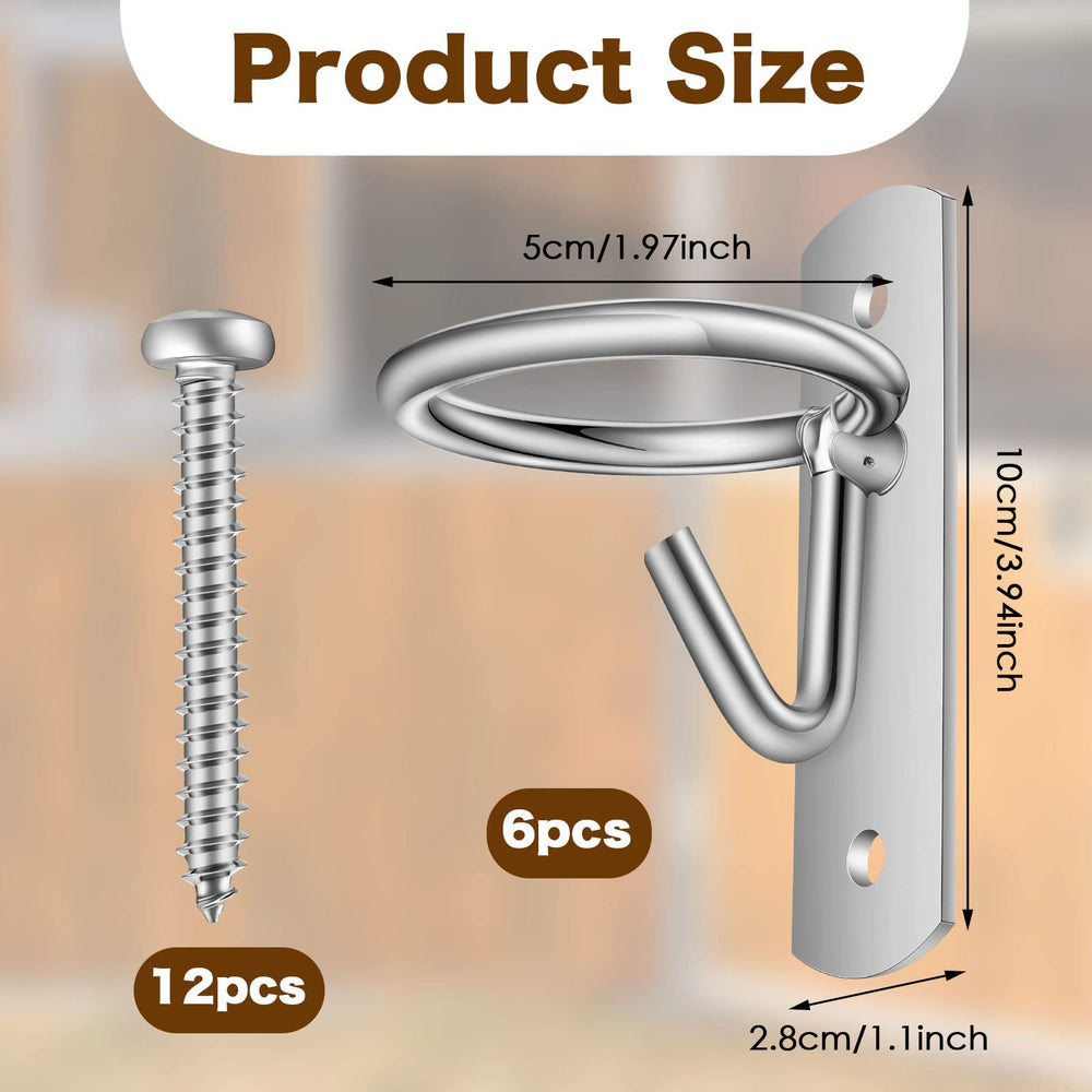 Dunzy metal sturdy bucket hooks ready for hanging water or feed buckets in stalls