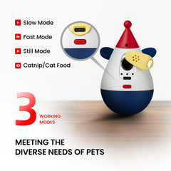 Duepay Laser Cat Toy catnip hole close-up to boost attraction during play sessions.