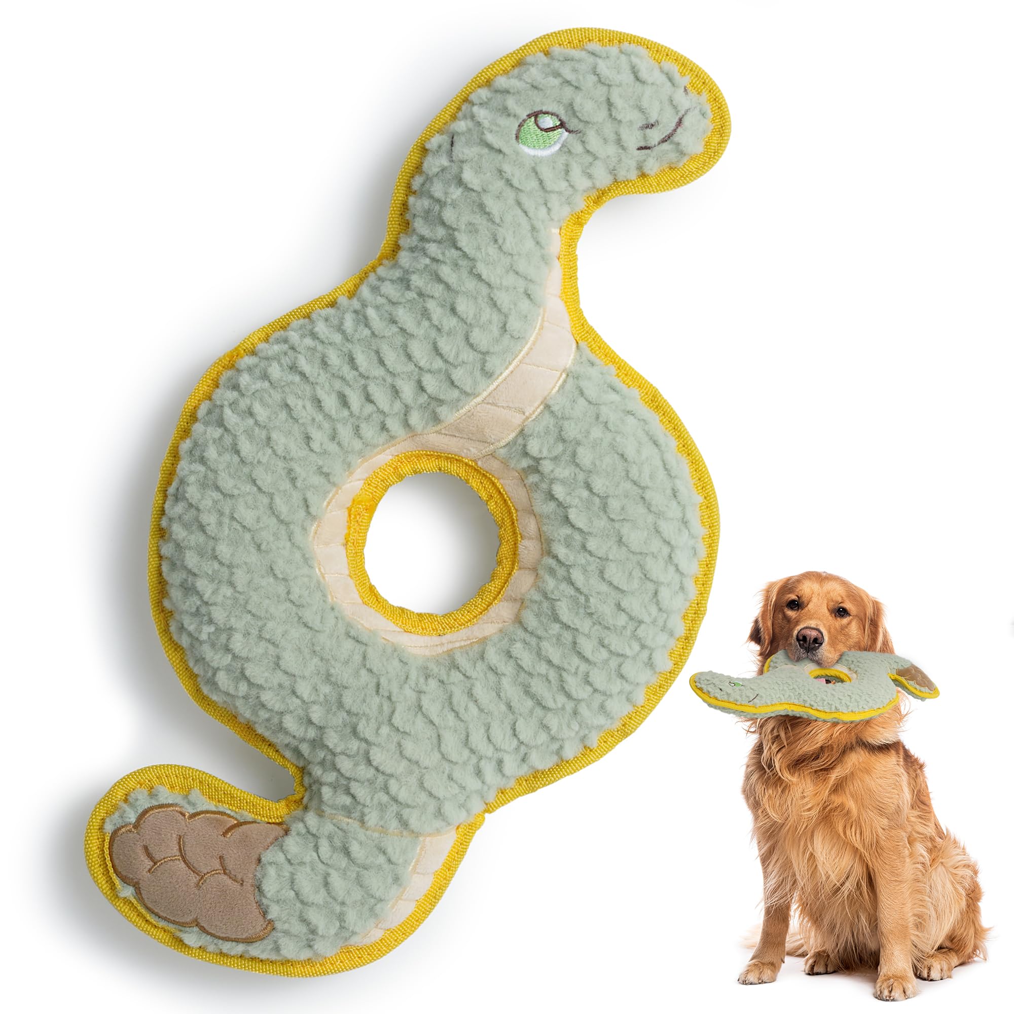DURABITE Ring Snake toy side view for tough chewers and tug play