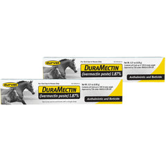 Duramectin bottle pour enables straightforward oral dosing for horses.