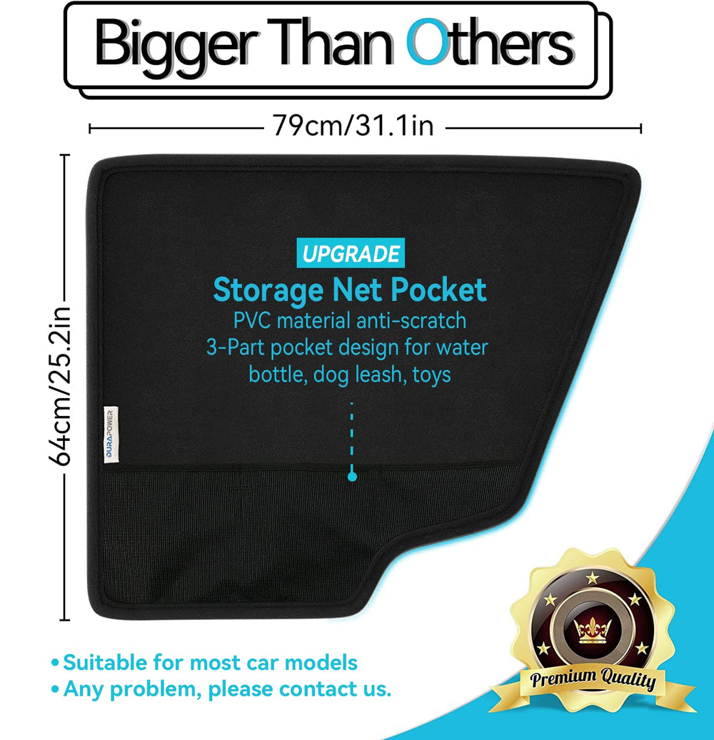 Durapower dog door protector installation close-up with suction cups.