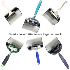DuraScoop metal litter scoop holder highlights durable construction for long-lasting use.