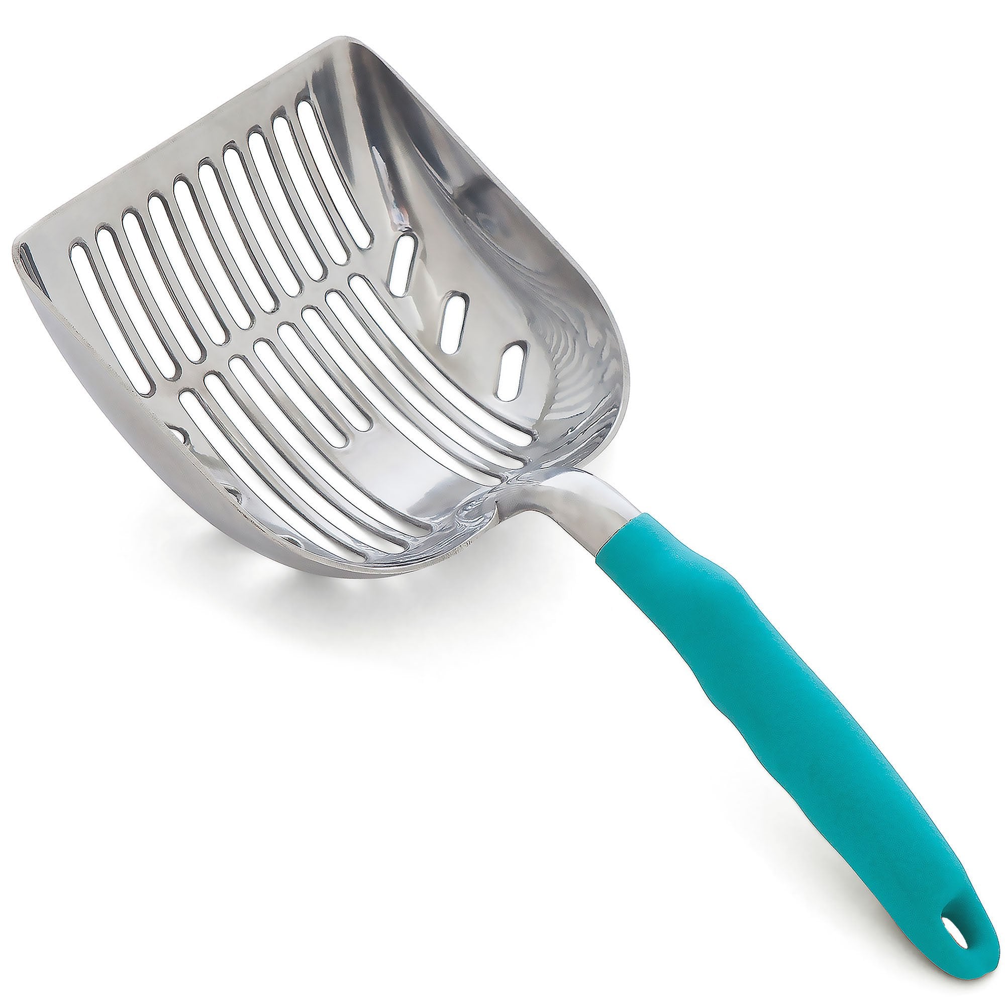 DuraScoop pala arena para gatos ergonómica facilita la limpieza diaria