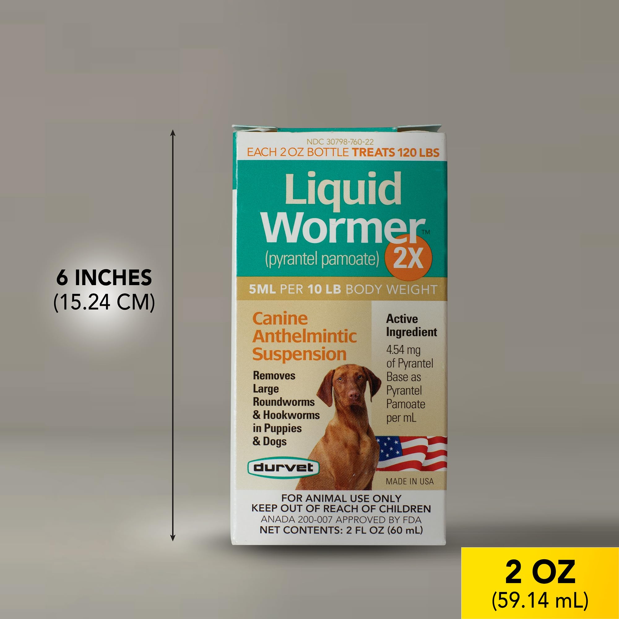 Durvet 2X, sabor agradable facilita la administración a perros.