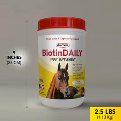 Durvet Biotin Daily Hoof Care promotes normal skin and coat condition
