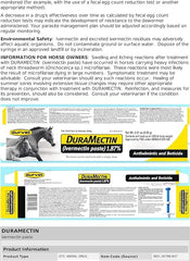 Durvet Duramectin paste packaging highlights two 0.21 oz doses for practical deworming.