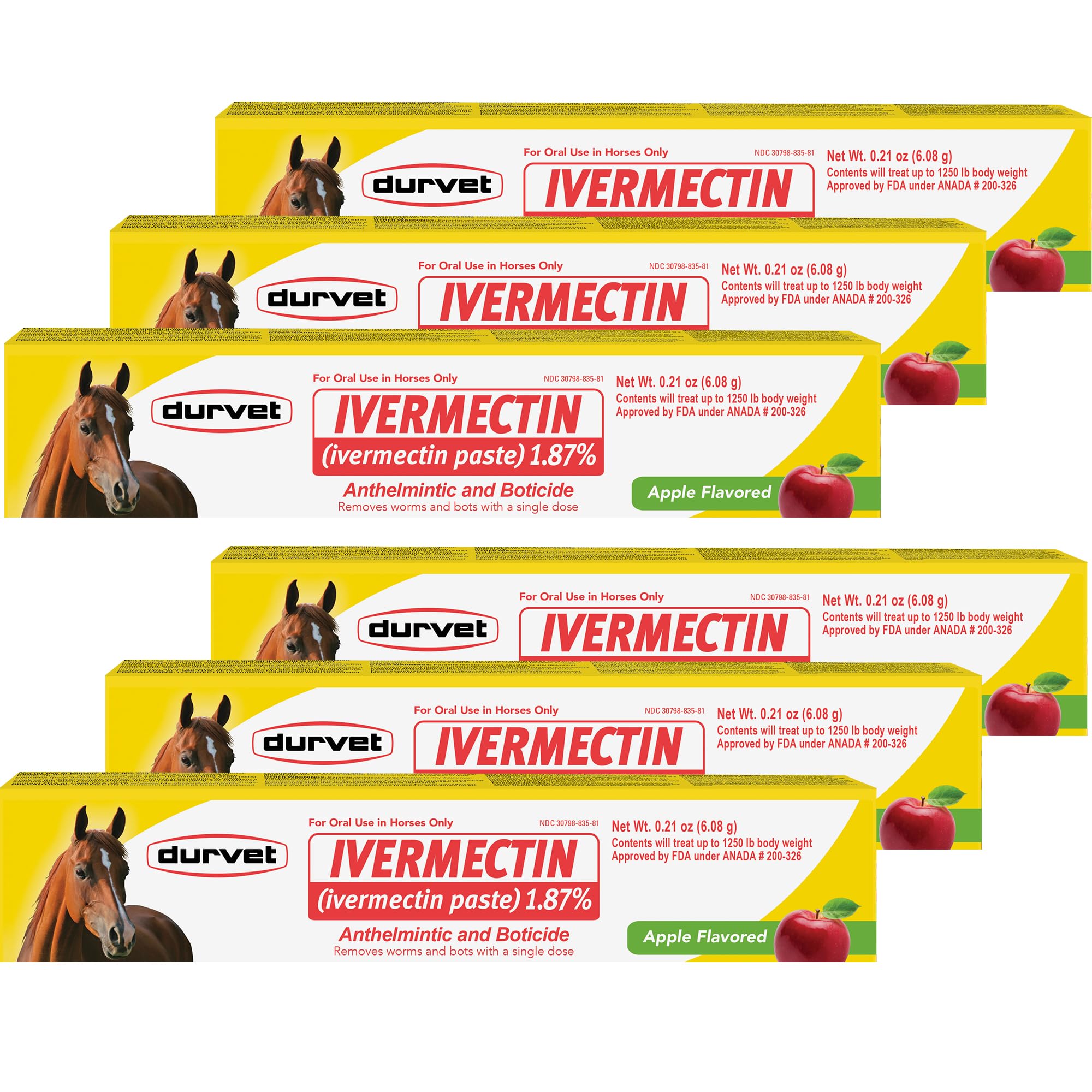 Durvet Ivermectin Paste apple flavored syringe for easy equine deworming
