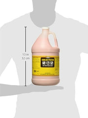 Durvet Kaolin Pectin 128oz being poured demonstrates simple dosing for household animals.