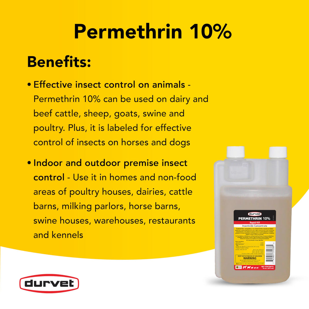 Durvet Permethrin EC 10% dog coat application during grooming