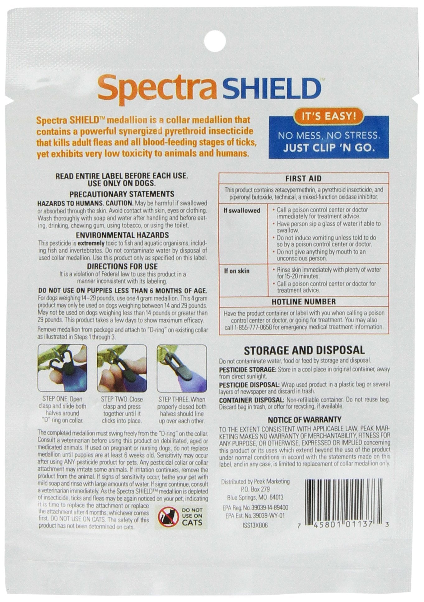Durvet Spectra Shield collar on dog neck showing secure fit for outdoor use.