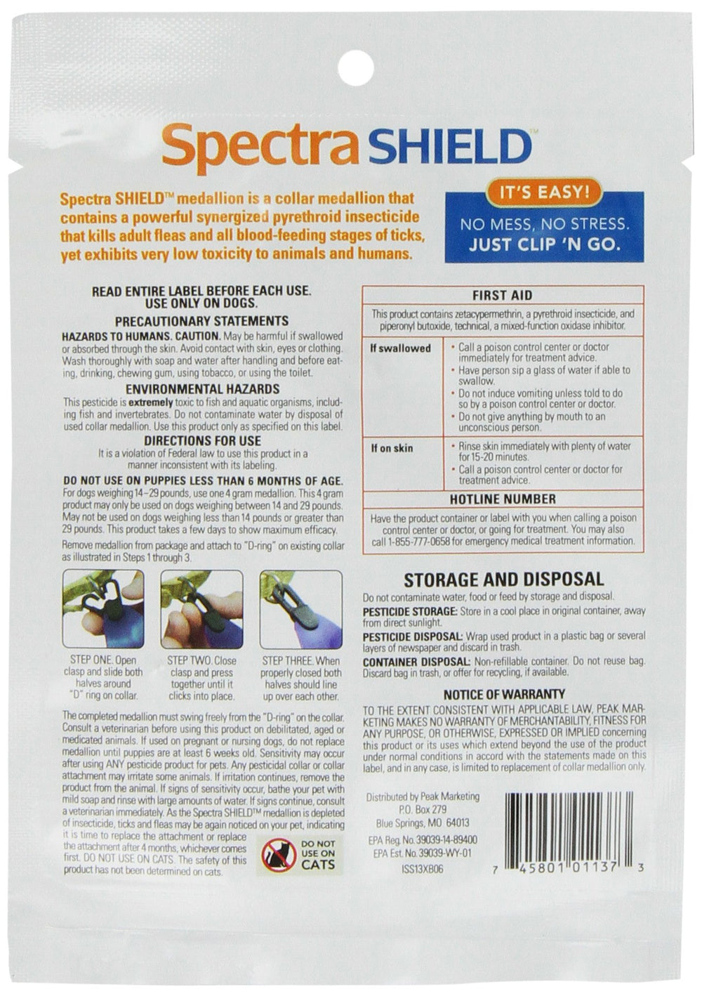 Durvet Spectra Shield collar on dog neck showing secure fit for outdoor use.