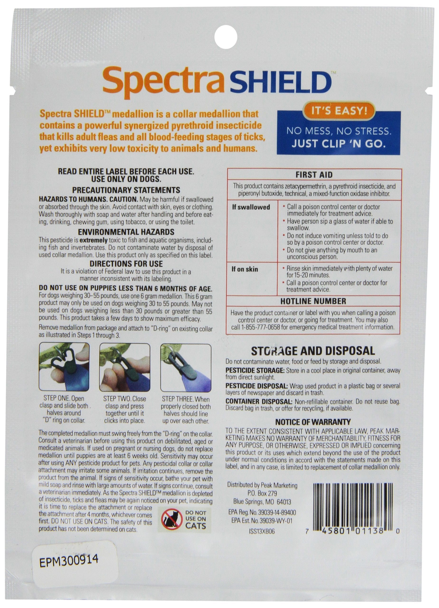 Durvet Spectra Shield worn on dog during outdoor walk for tick and flea defense