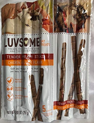 Dutis Luvsome Tender Meaty Sticks close-up shows textured sticks ideal for savory enrichment moments.
