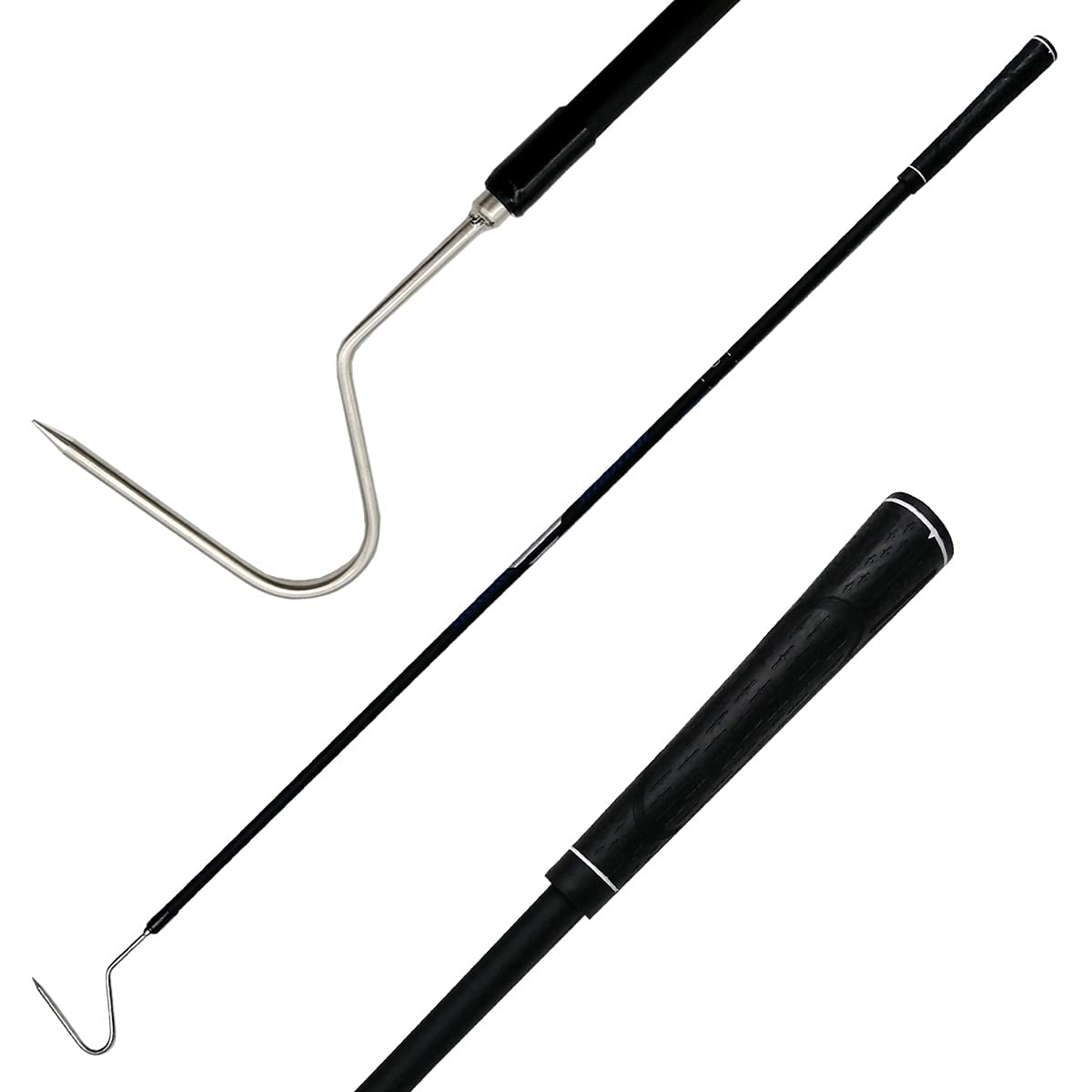 Dutypro snake catcher hook 44inch in polished carbon finish enables safe field handling.