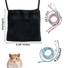 DVDKOLA hamster leash extended to 55 inches for exploring safely.