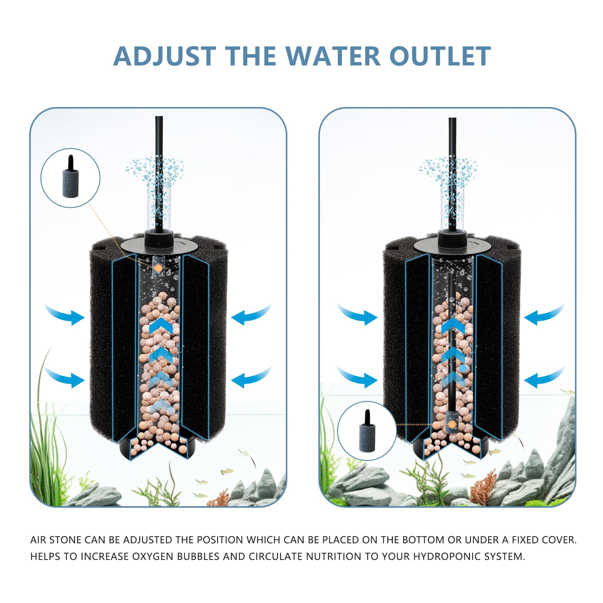 DVHEY ceramic-media balls support beneficial bacteria and longer-lasting filtration