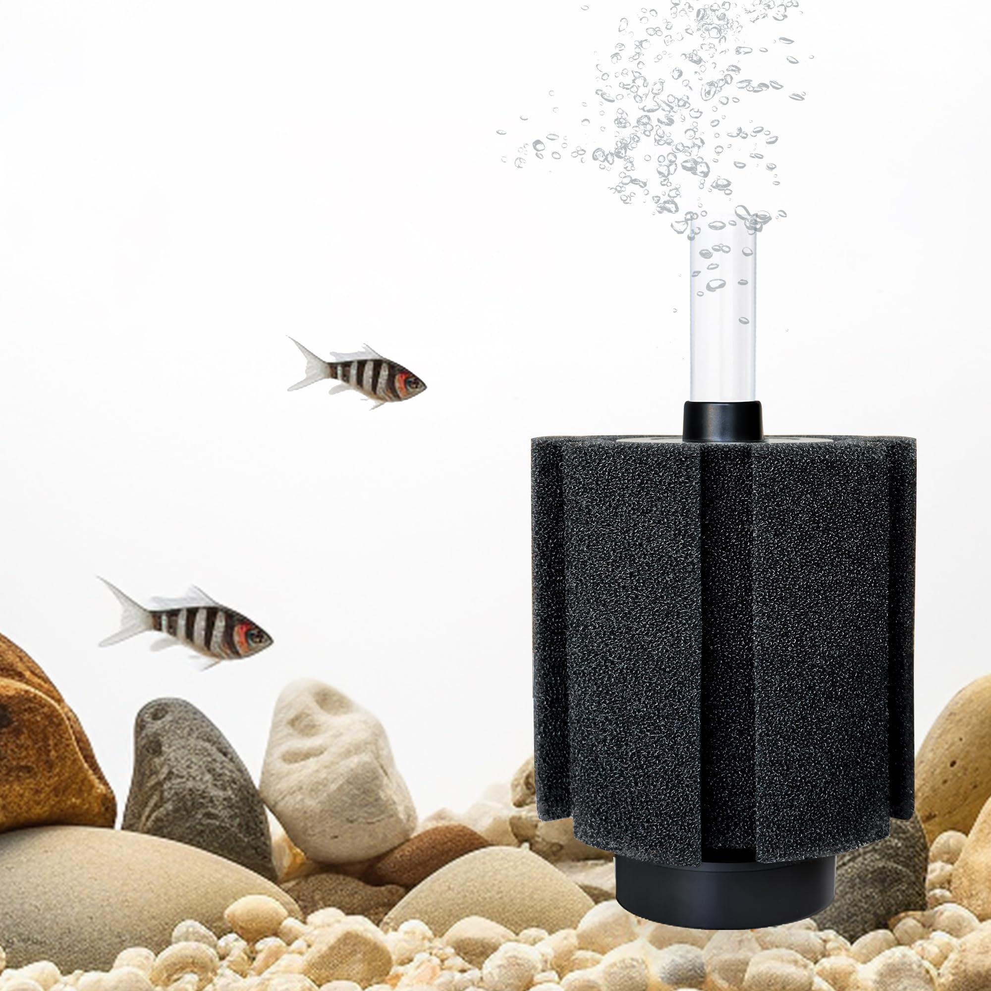 DVHEY easy-clean design for reusable sponge filter saves setup time