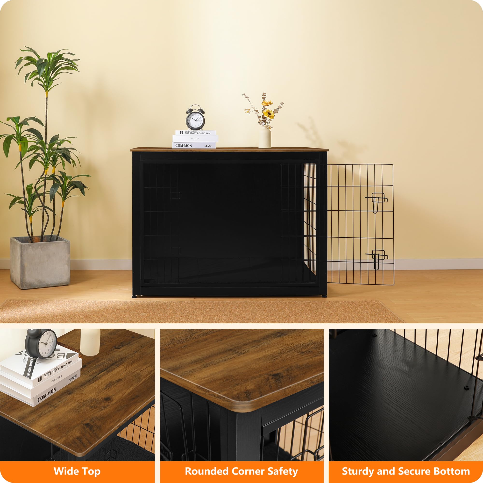 Dwanton adjustable feet keep the unit stable on uneven floors.