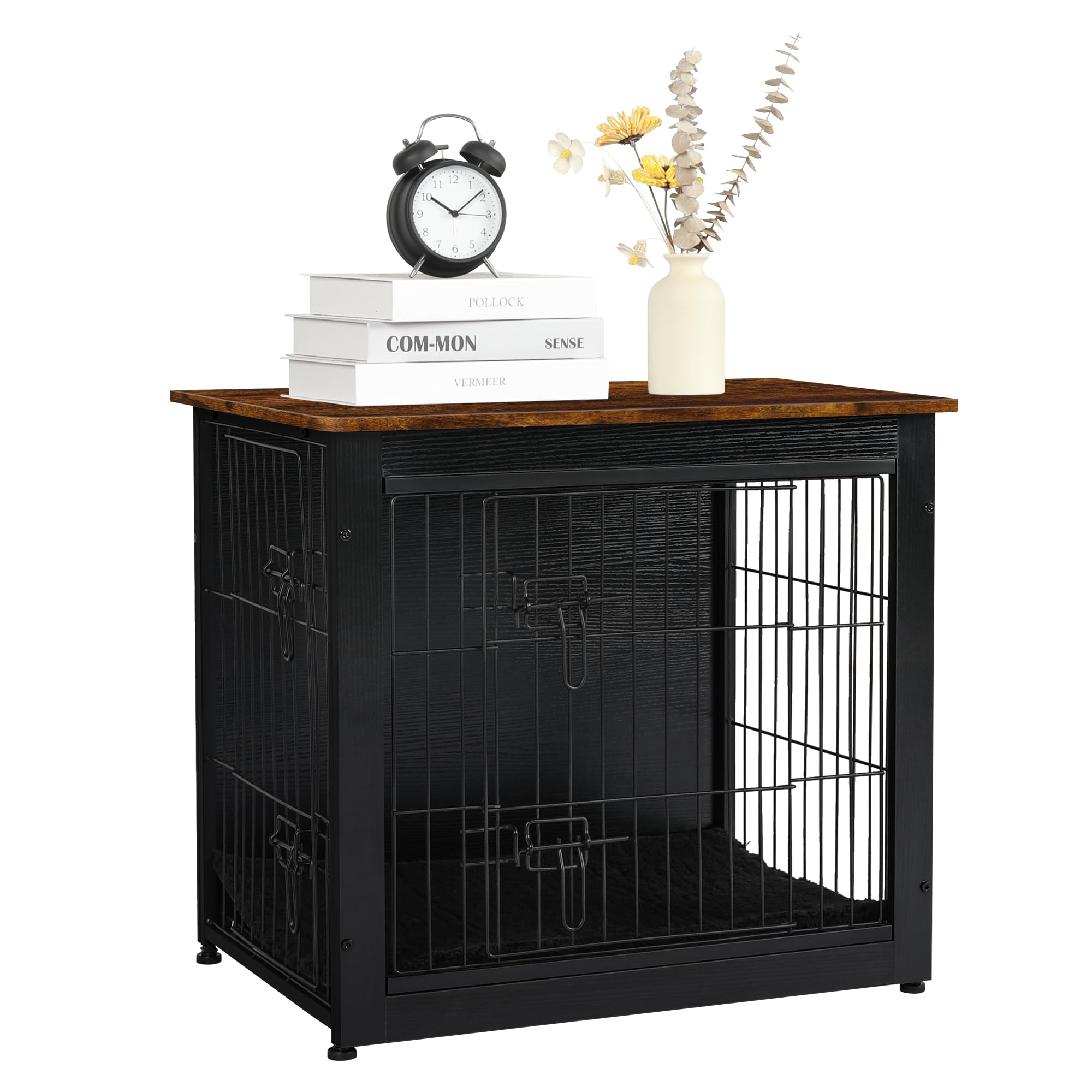 Dwanton black rustic brown finish complements modern homes and den setups.