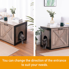 Dwanton cat litter box furniture side-table function, suitable beside sofa or bed.