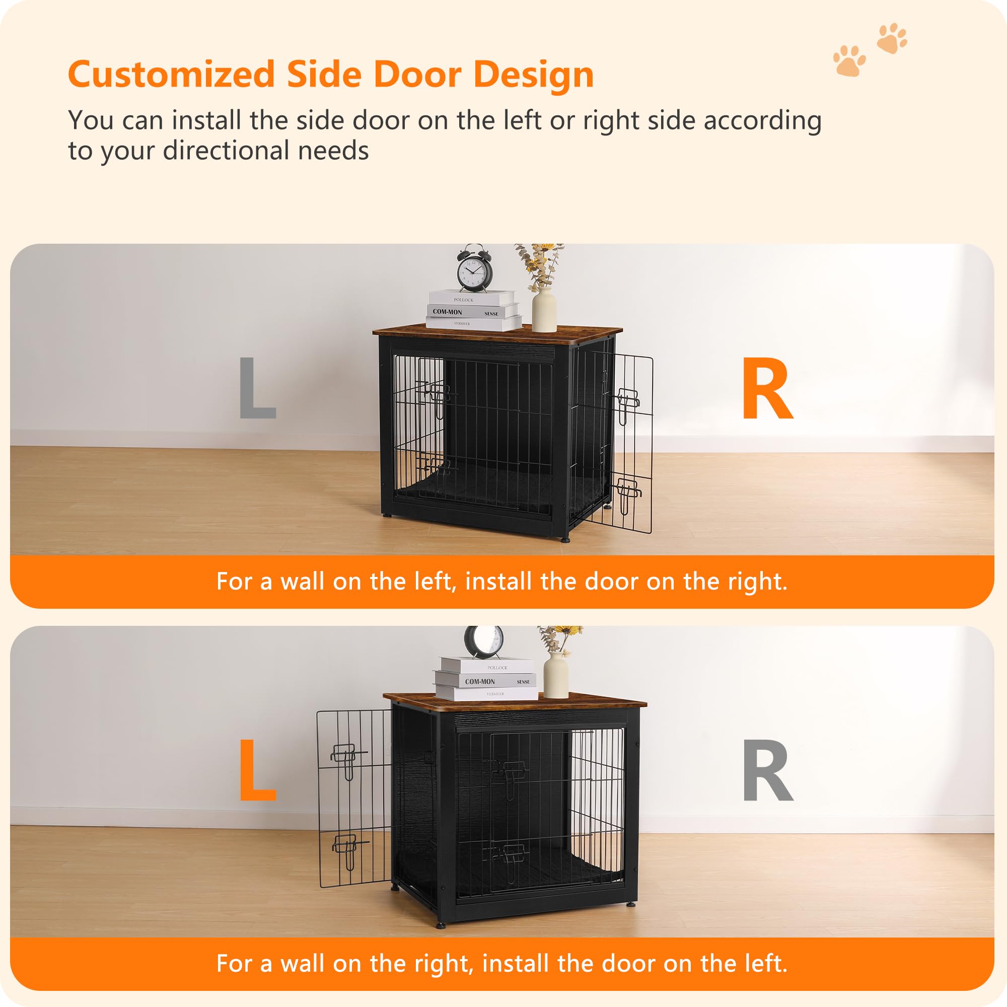 Dwanton crate top surface decor shows the multi-use platform for plants or lamps.