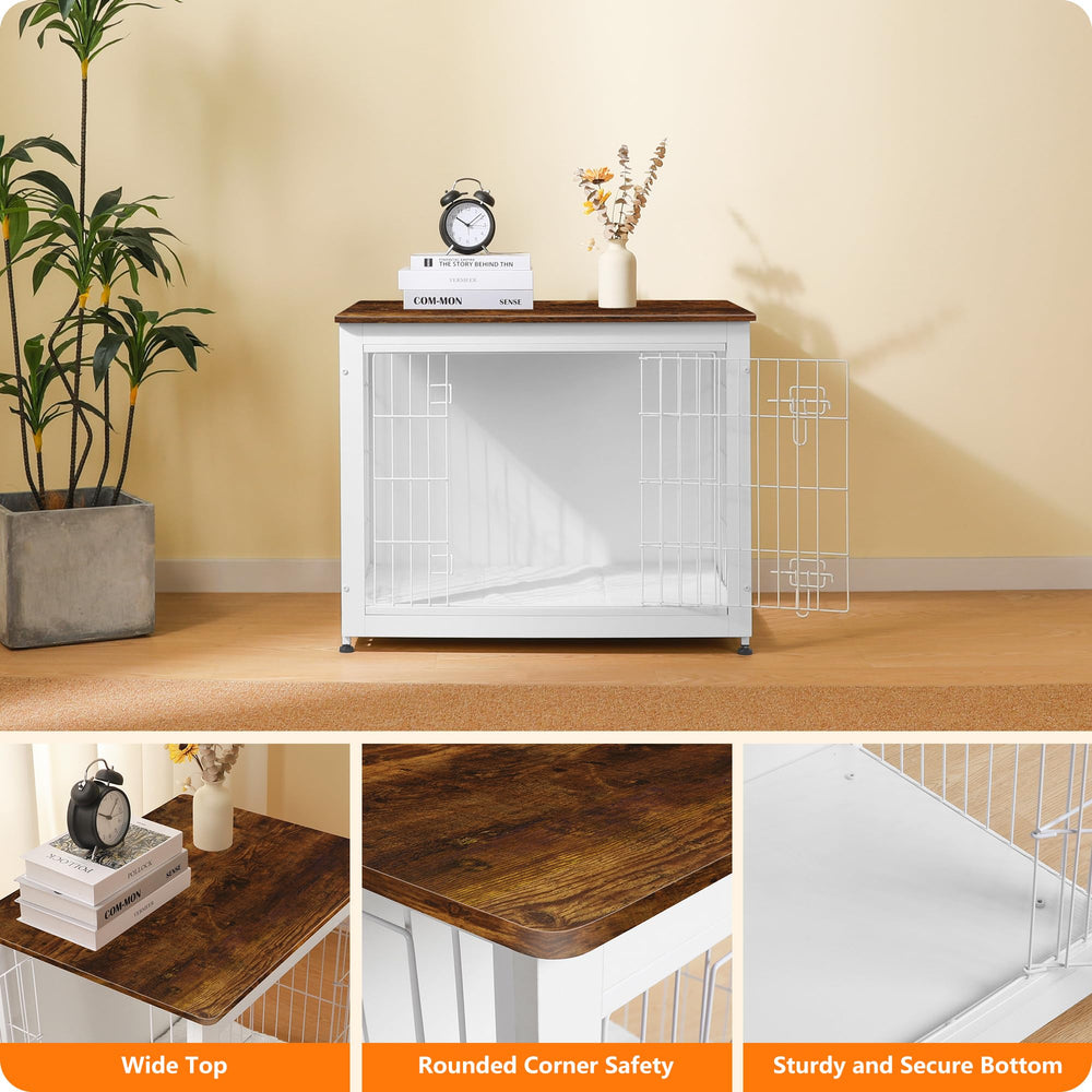 Dwanton dog crate adjustable feet help keep the unit level on uneven floors
