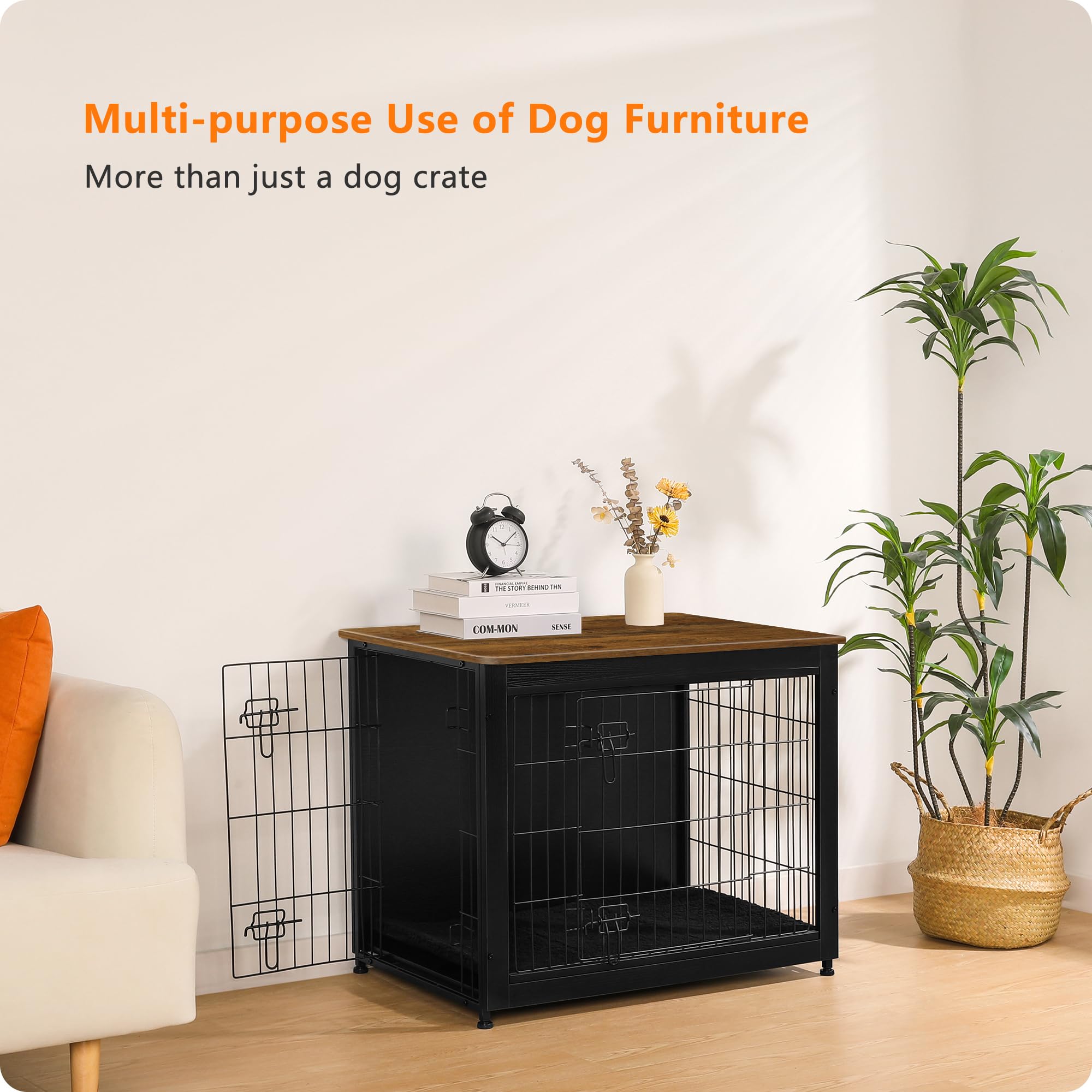Dwanton dog crate cushion detail showcases plush comfort for naps