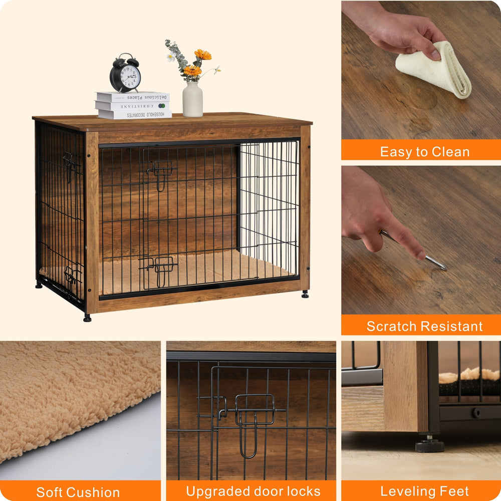 DWANTON crate cushion inside highlights cozy resting surface for pets.