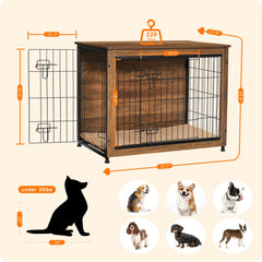 Dwanton dog crate cushion inside highlights cozy sleeping area for pets.