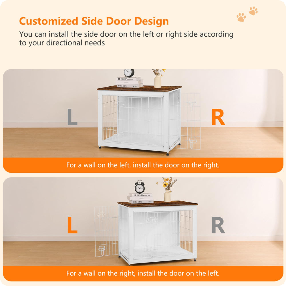 Dwanton dog crate with cushion offers a warm, cozy sleep space for dogs
