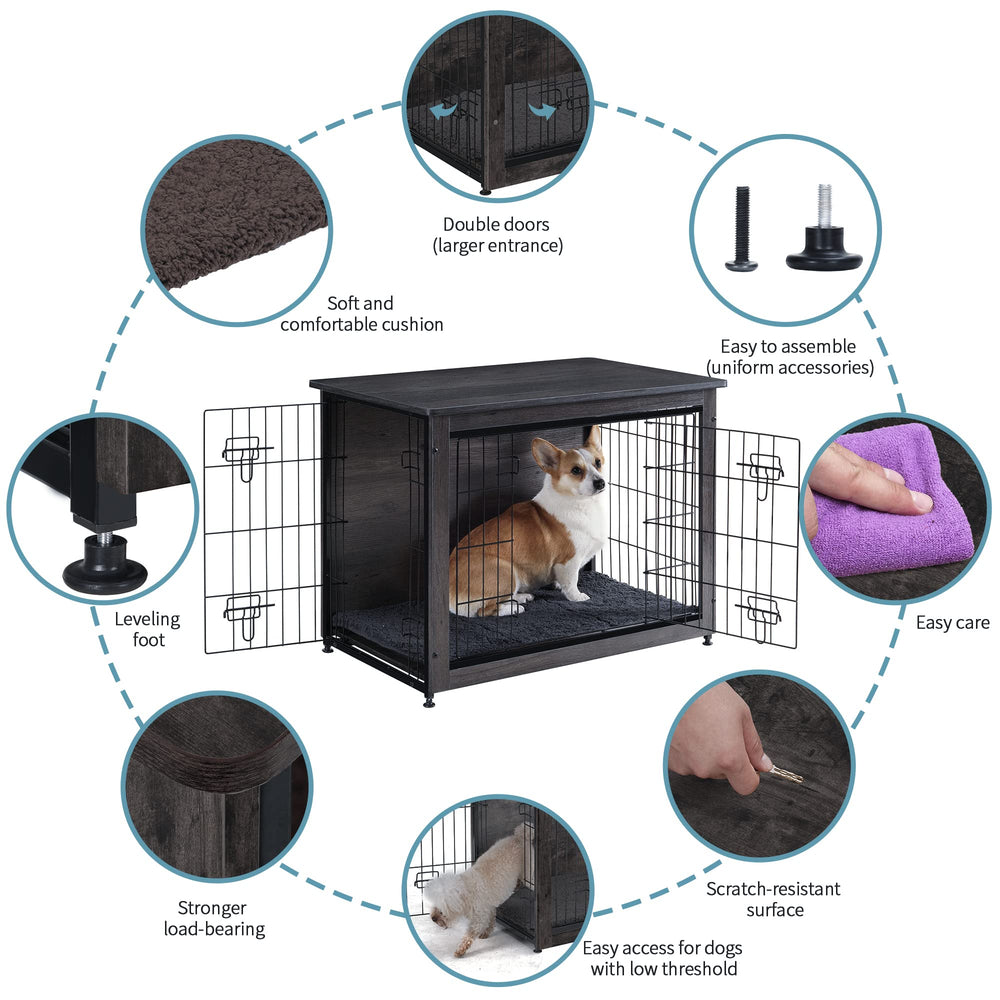 Dwanton dog crate cushion interior highlights warmth and comfort for dogs.