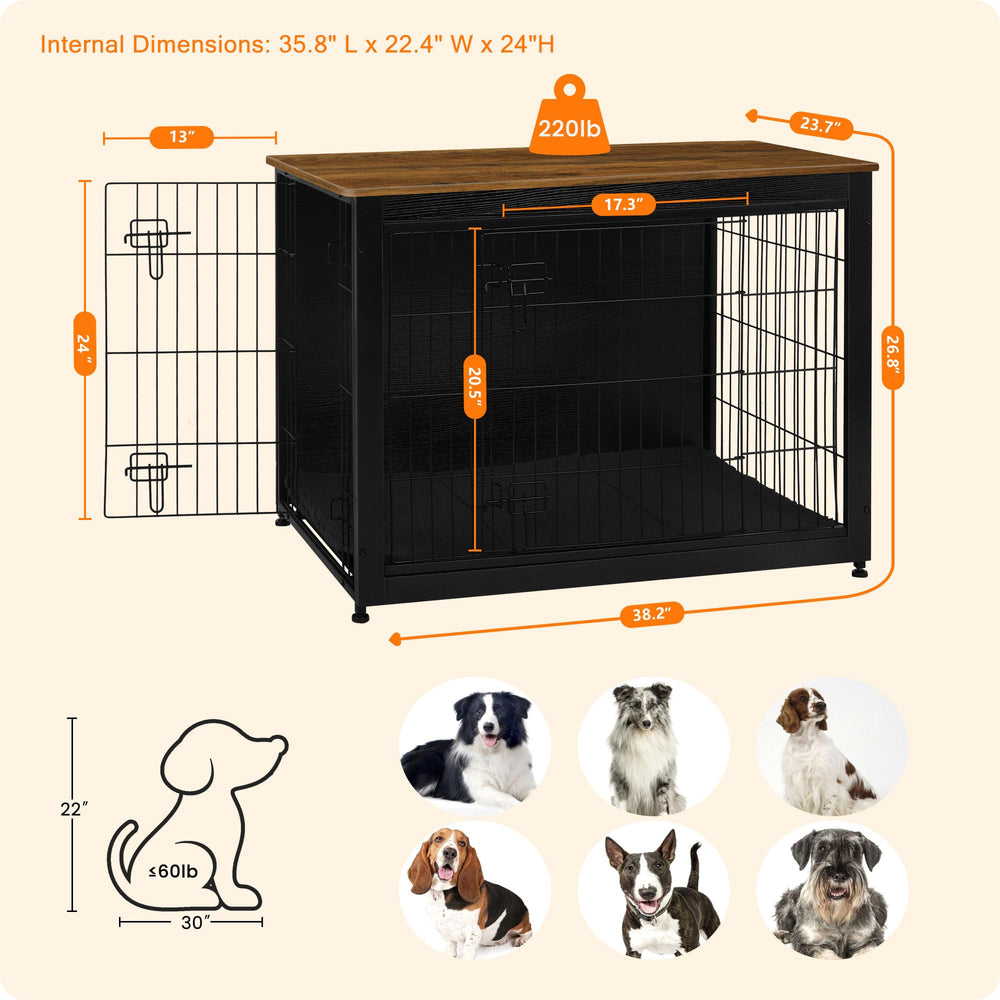Dwanton dog crate cushion interior provides cozy sleep for dogs during nap times.